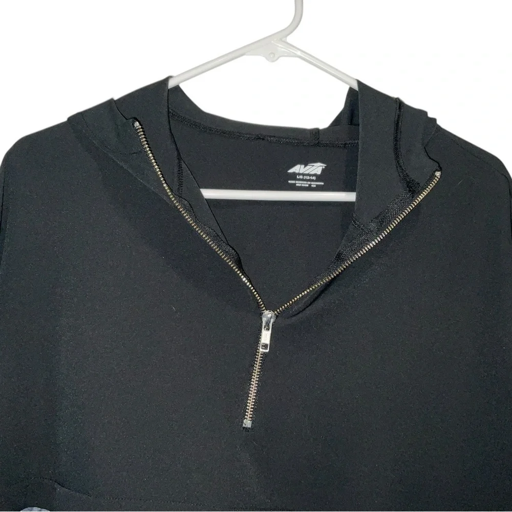 AVIA Colorblock Snake Print Quarter-Zip Hoodie Jacket | Size L - Picture 2 of 4